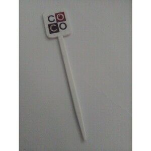 Bacardi CoCo Swizzle Stick Drink Stirrer Short Olive Pick 4.5 inches